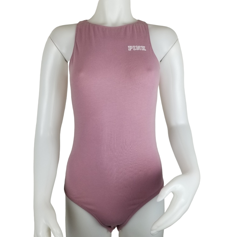 Pink Victoria's Secret Sleeveless  Bodysuit
